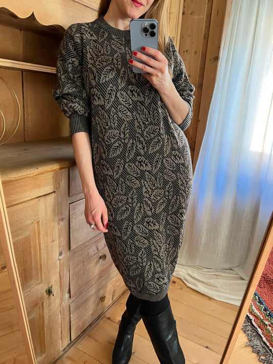 Poi By Krizia Vintage Knit Dress
