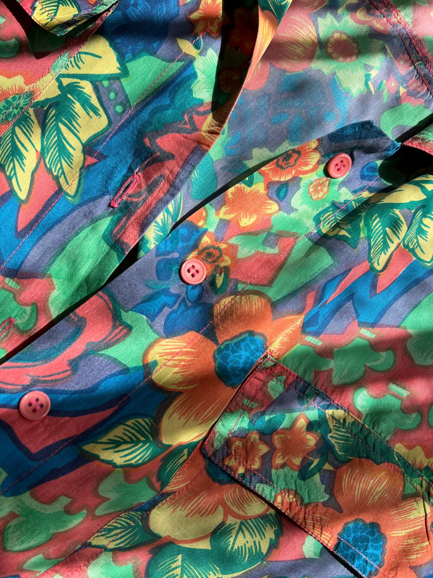 Vtg Silk Shirt