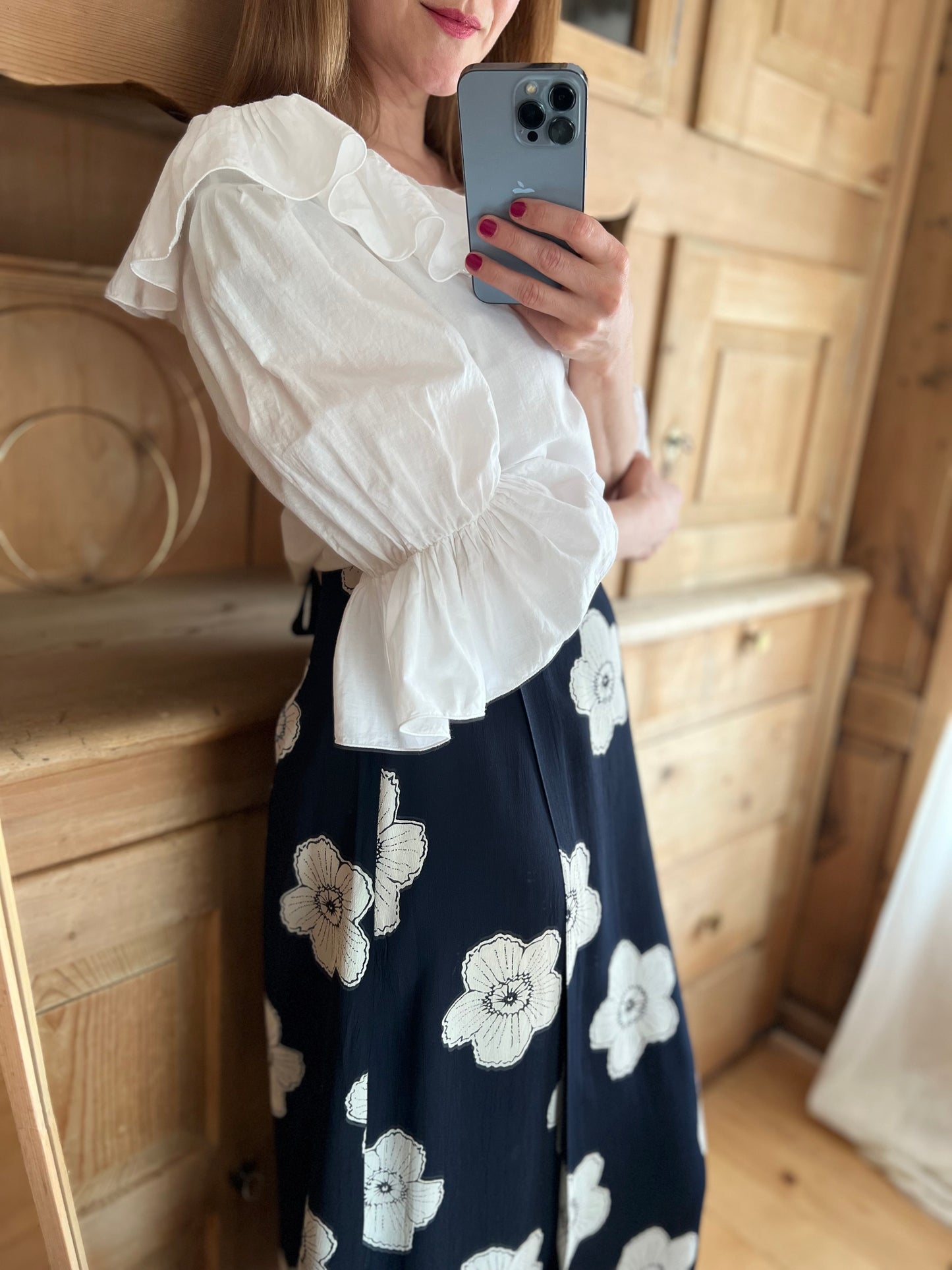 Ruffle Collar Blouse