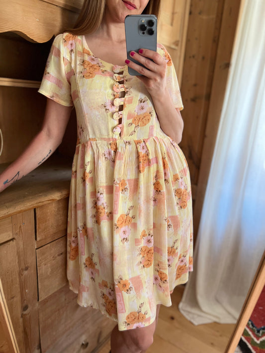 Light Yellow Vtg Dress