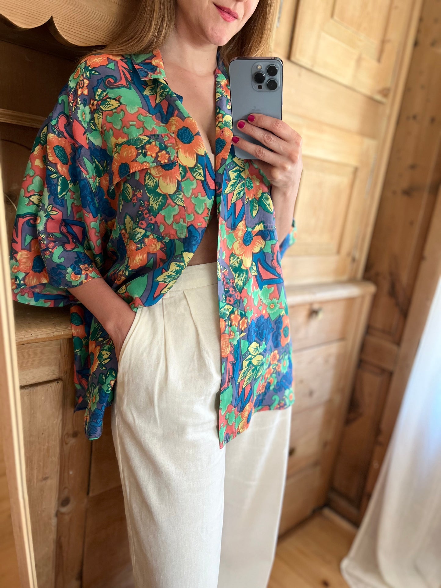 Vtg Silk Shirt