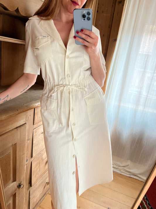 Vtg Lee Cooper Linen Dress