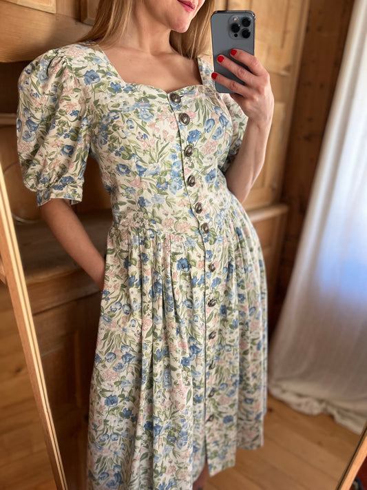 Floral Puff Sleeve Dress
