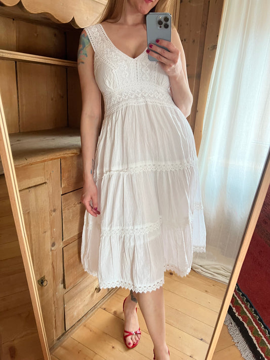 White Cotton Dress