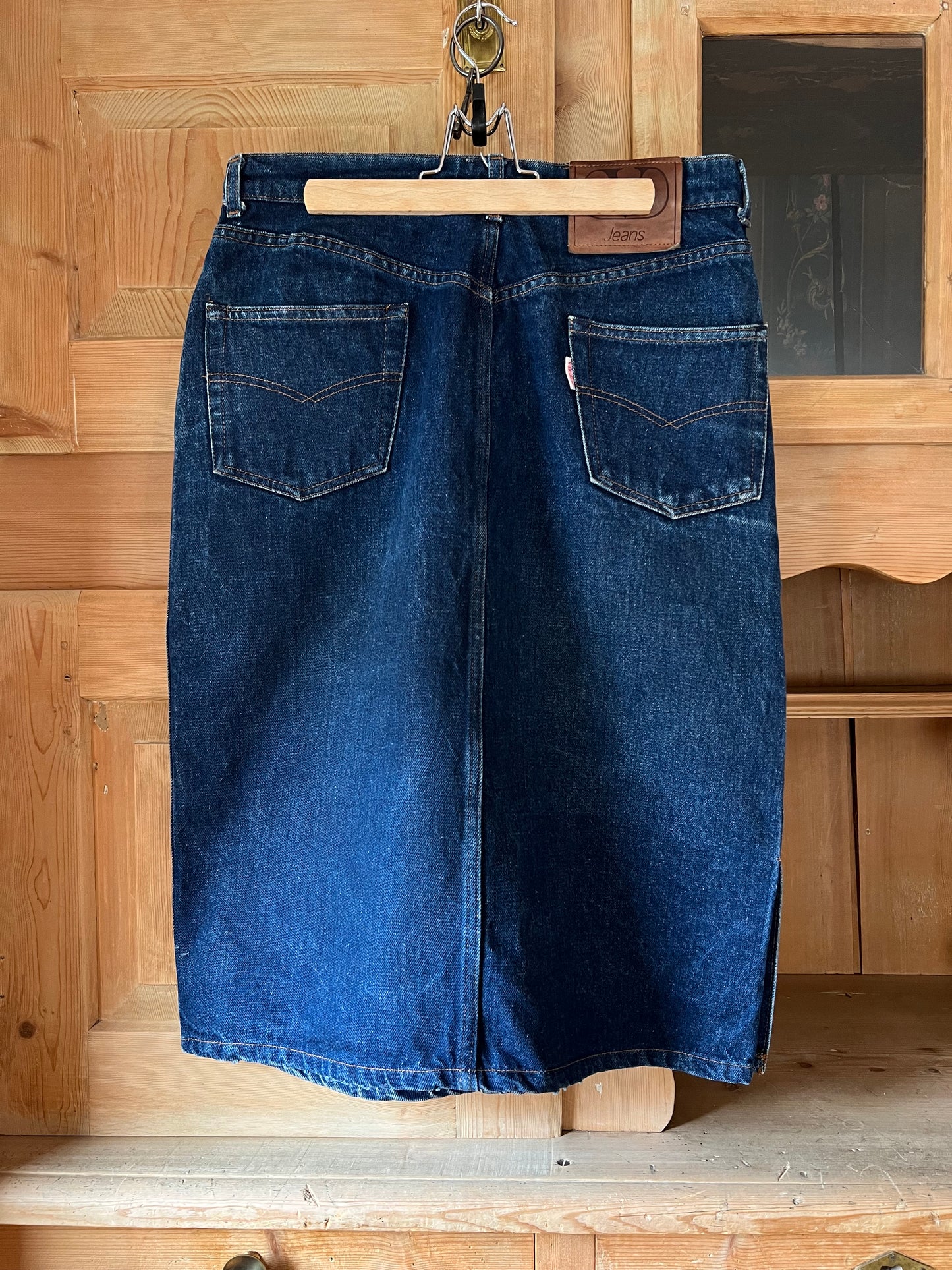 Vtg Valentino Denim Skirt