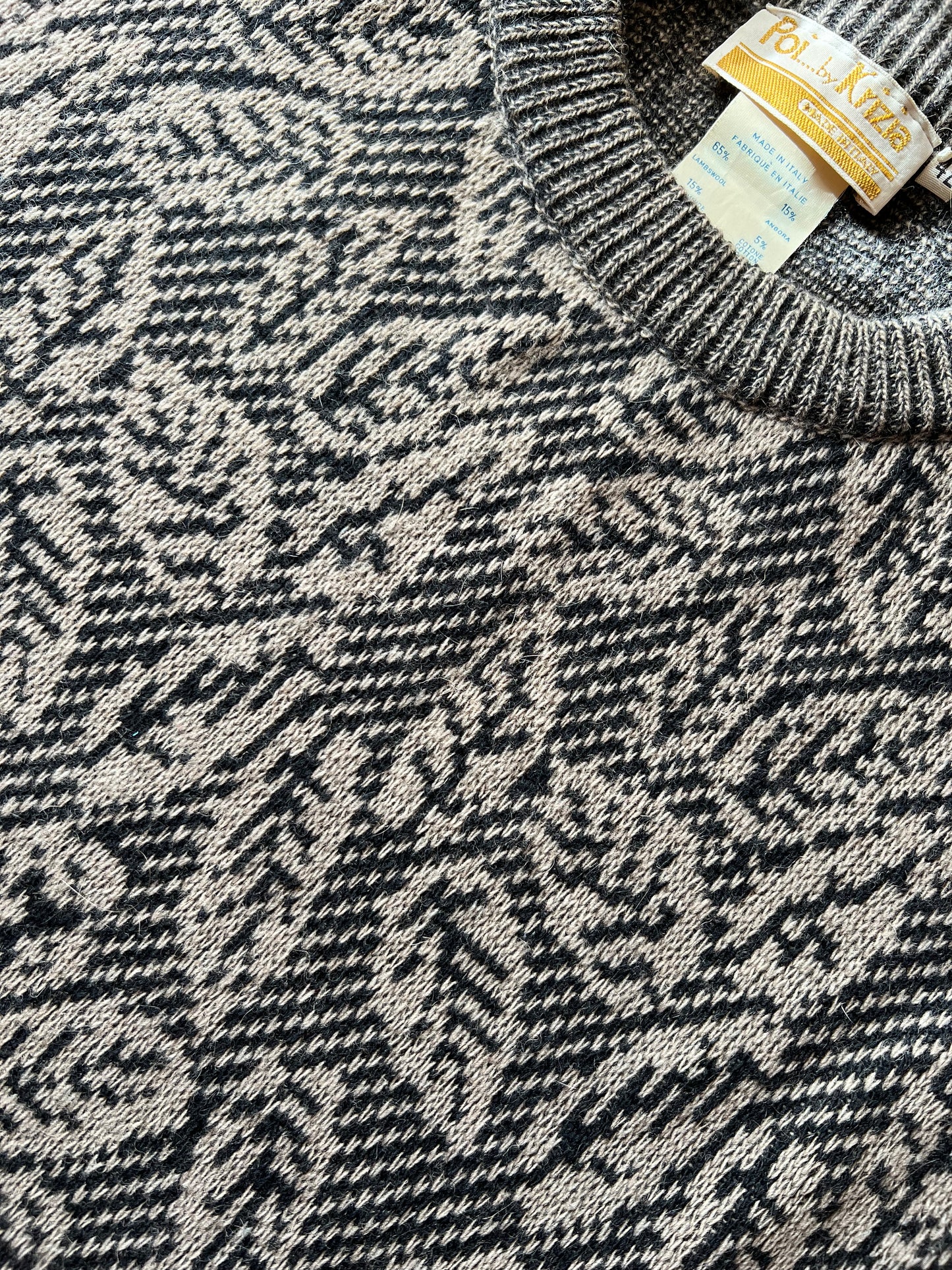 Poi By Krizia Vintage Knit Dress