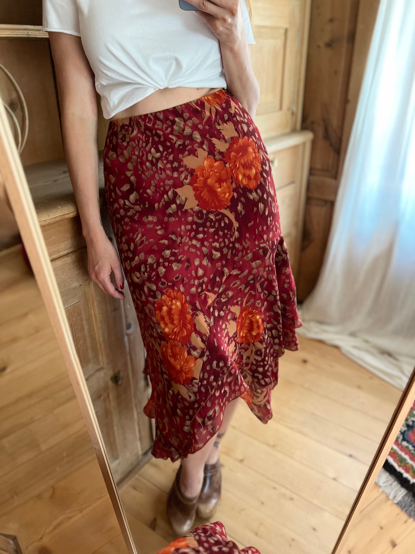 Asymmetrical Midi Skirt