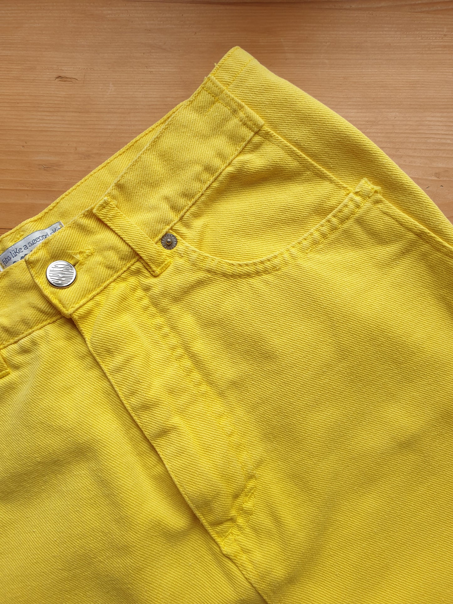 Yellow Denim Skirt