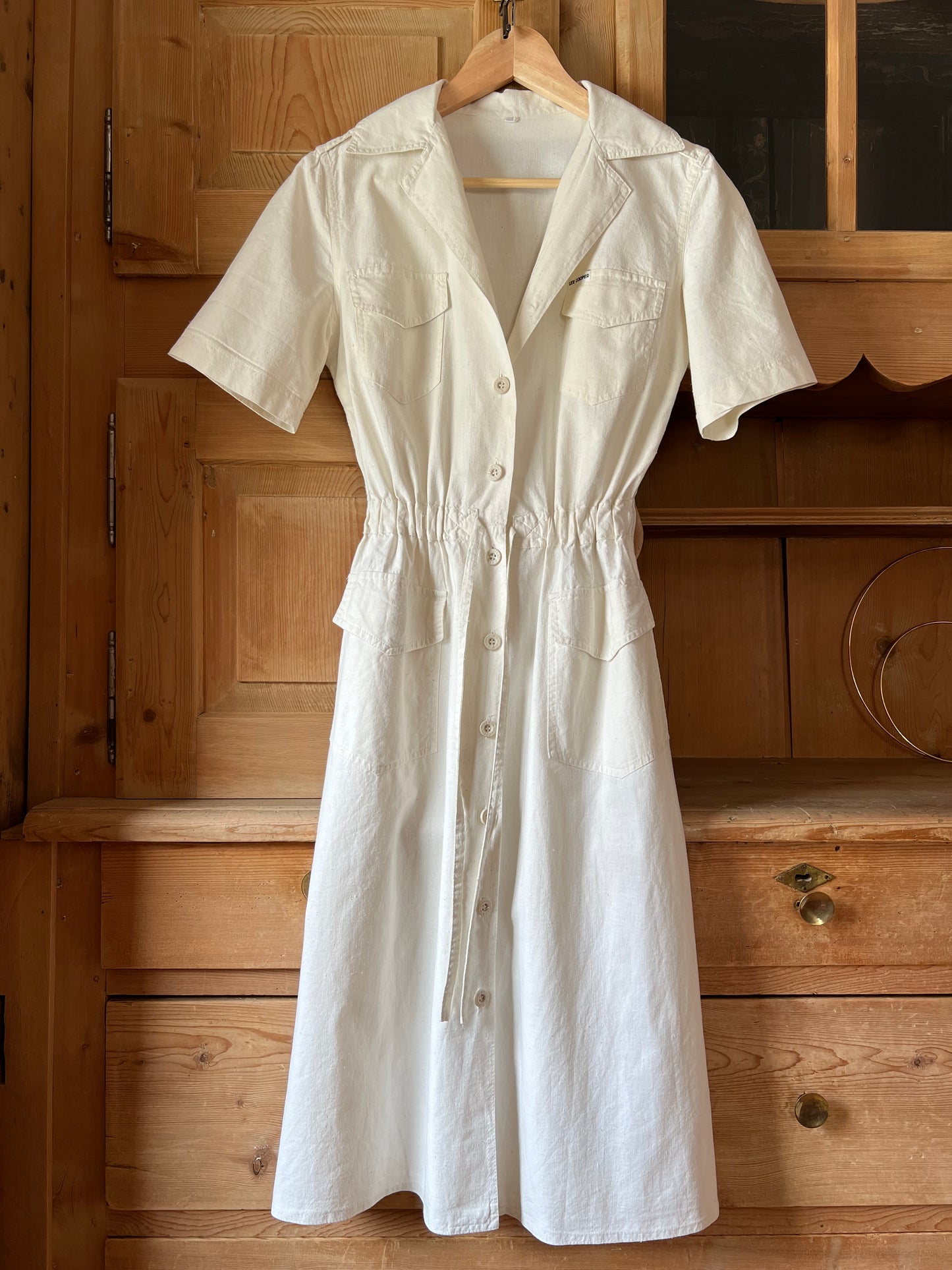 Vtg Lee Cooper Linen Dress