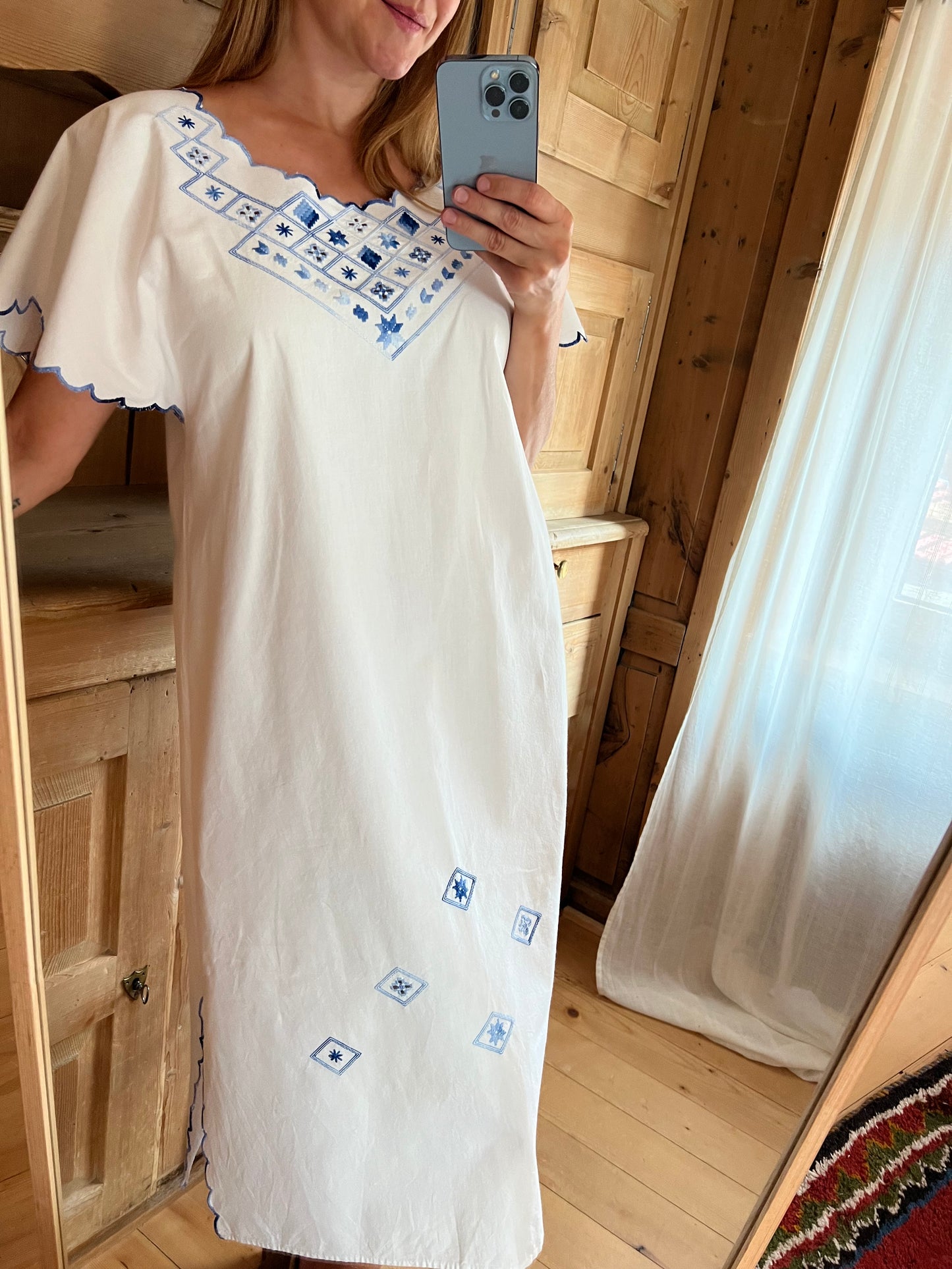 Embroidered Cotton Dress