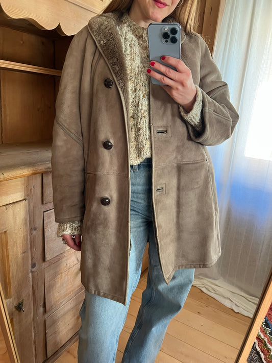 Vtg Shearling Jacket