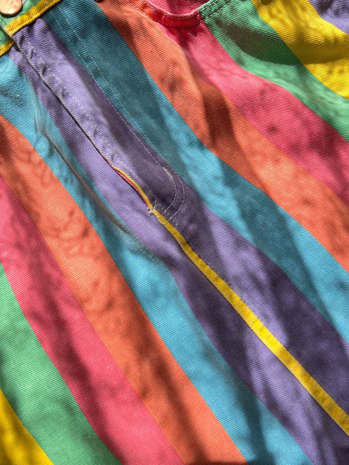 Colorful Denim Skirt