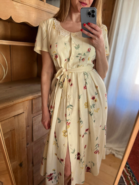 Vtg Floral Dress