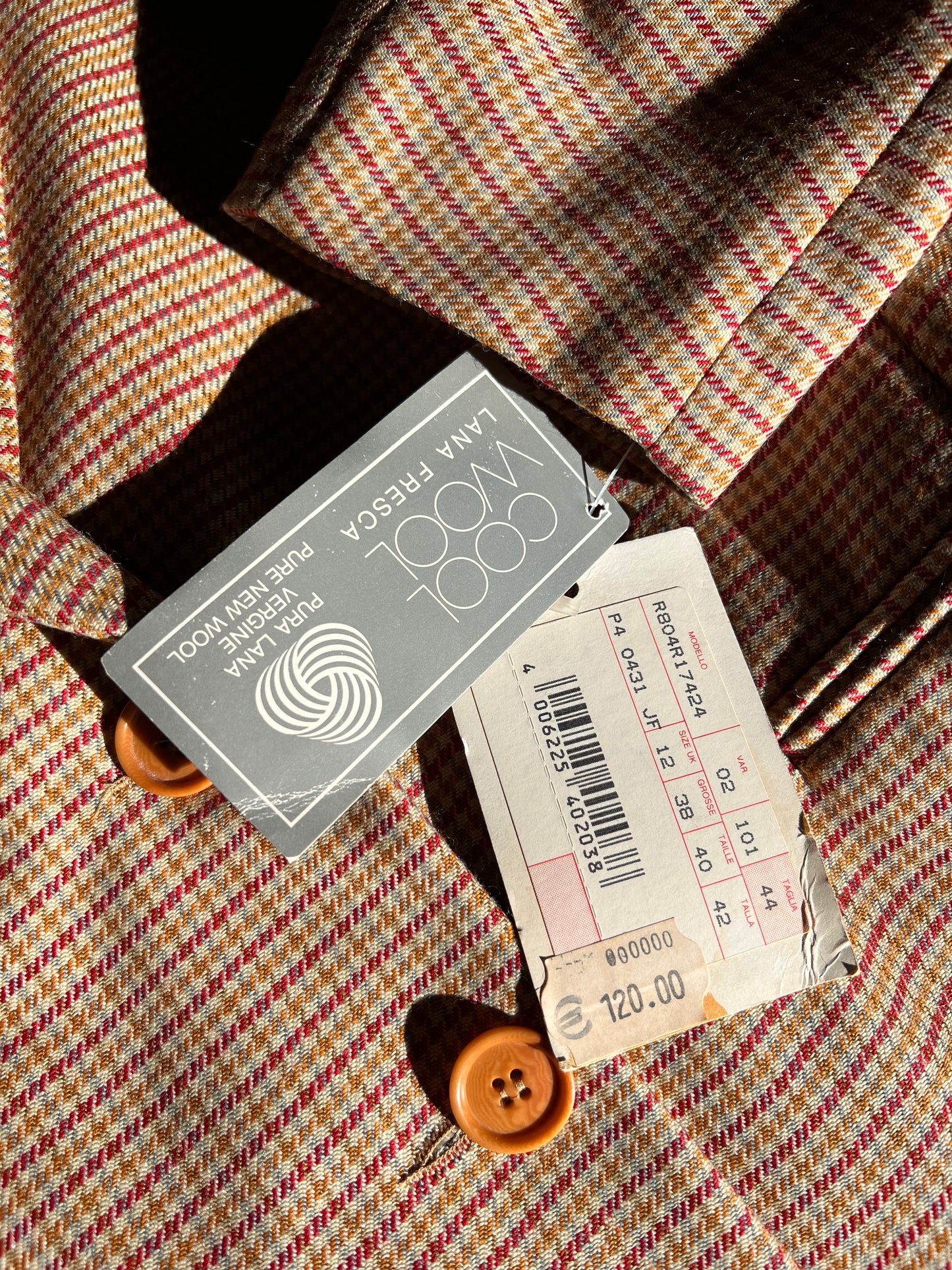 Checkered Wool Blazer