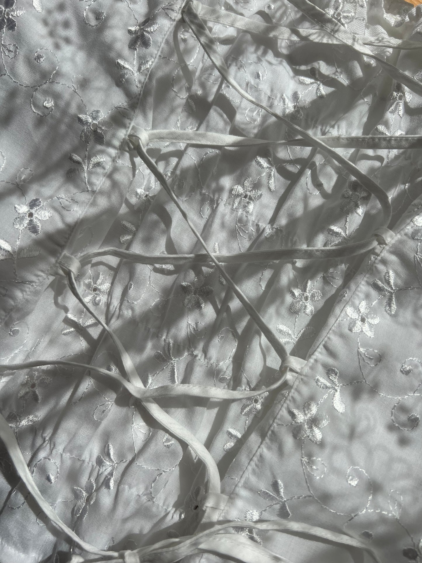 White Embroidered Blouse