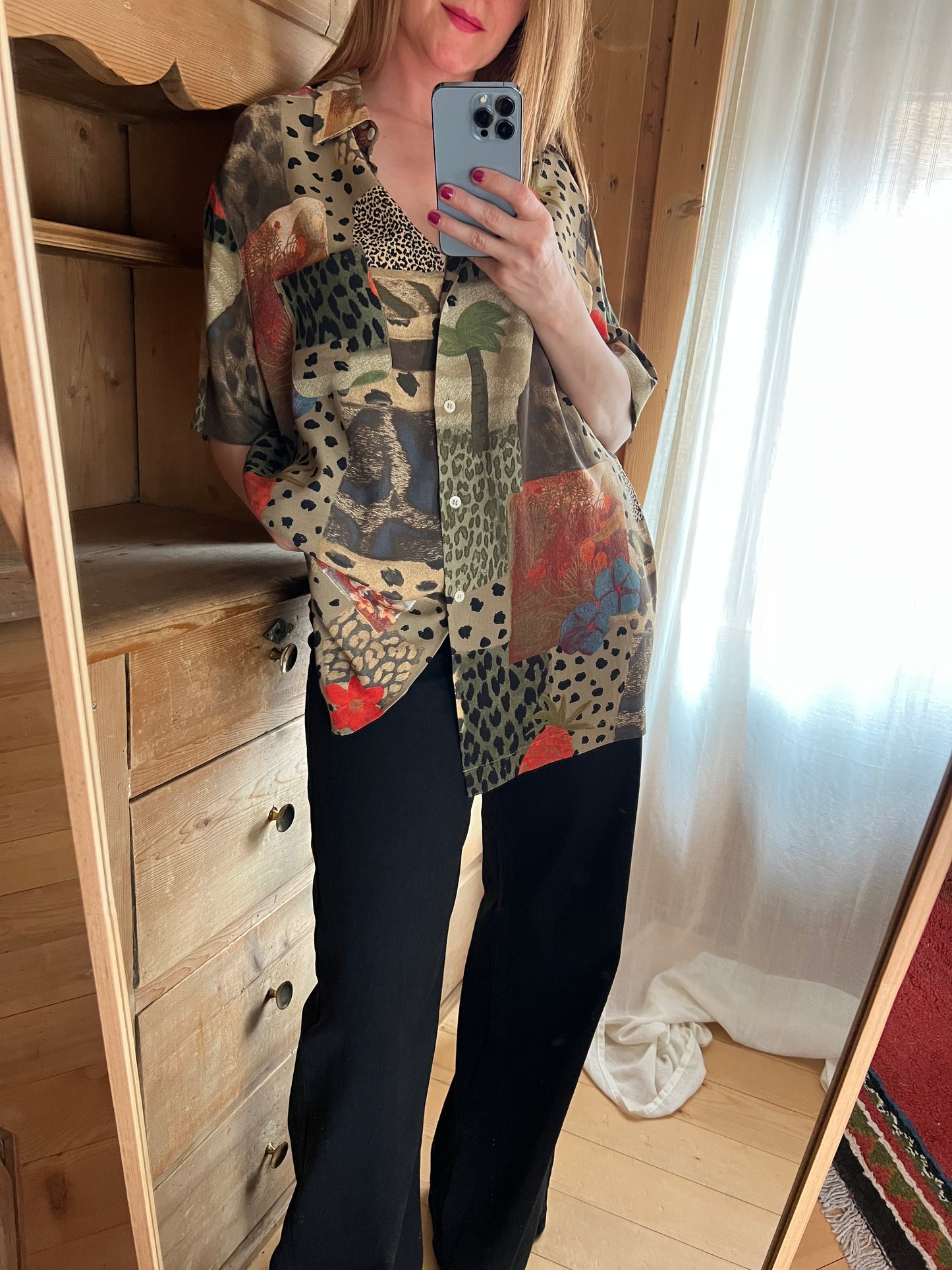 Vtg Viscose Shirt