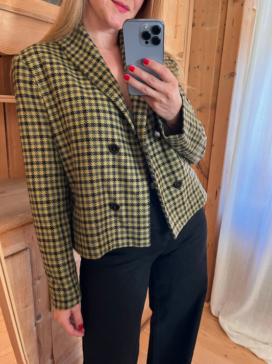 Genny Crop Wool Blazer