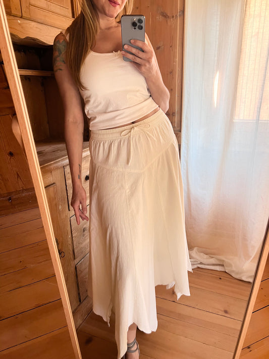 Cotton Asymmetric Skirt