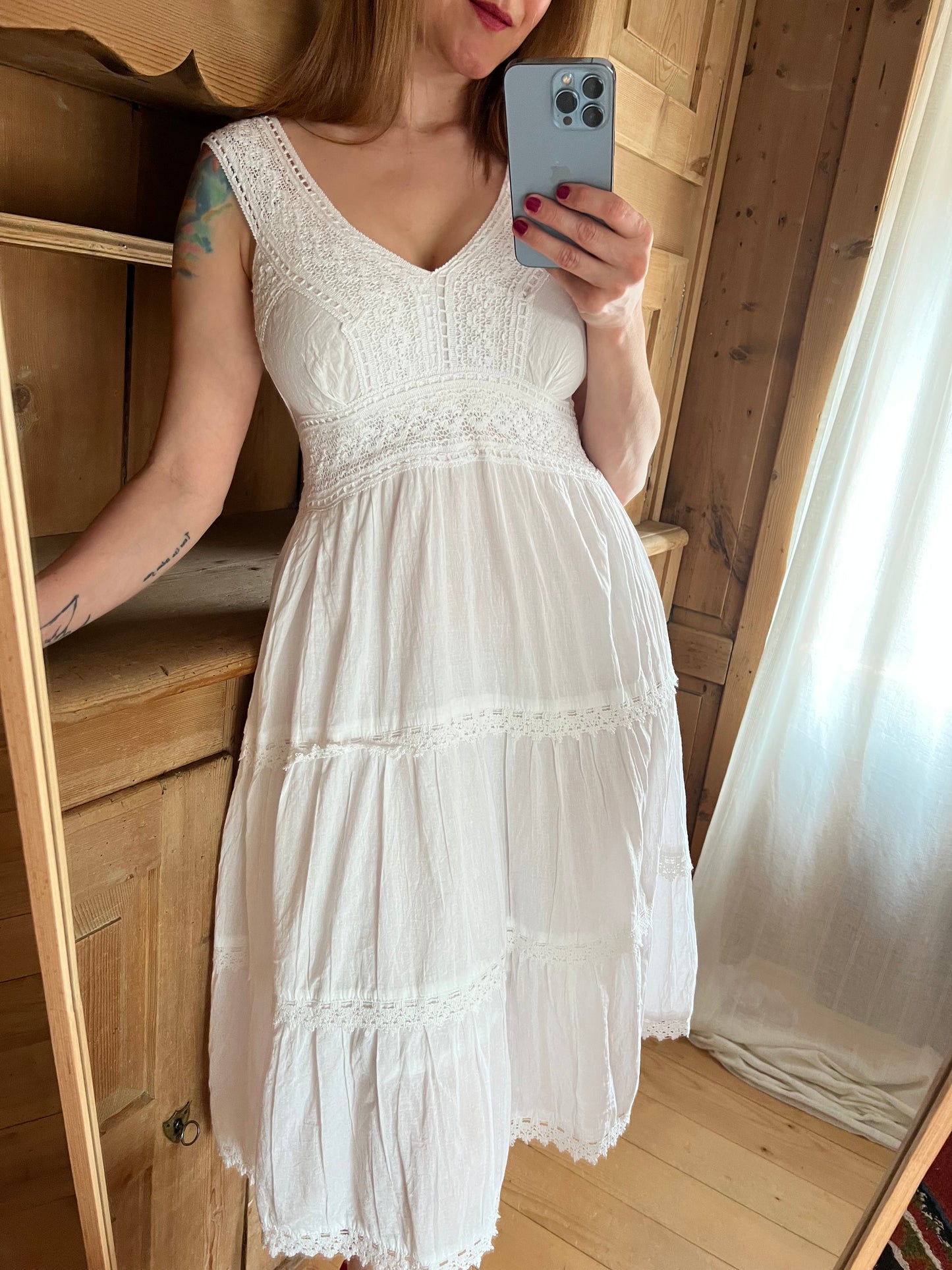 White Cotton Dress