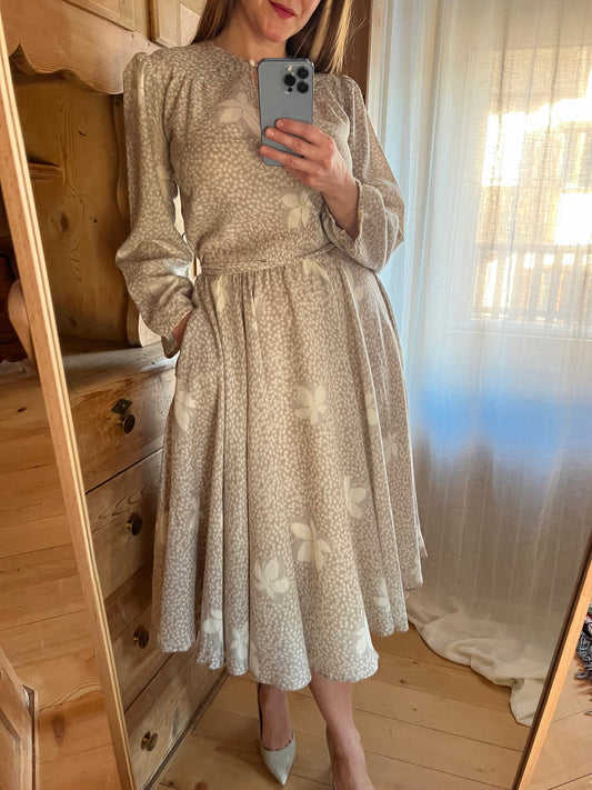 Vtg Wool Dress