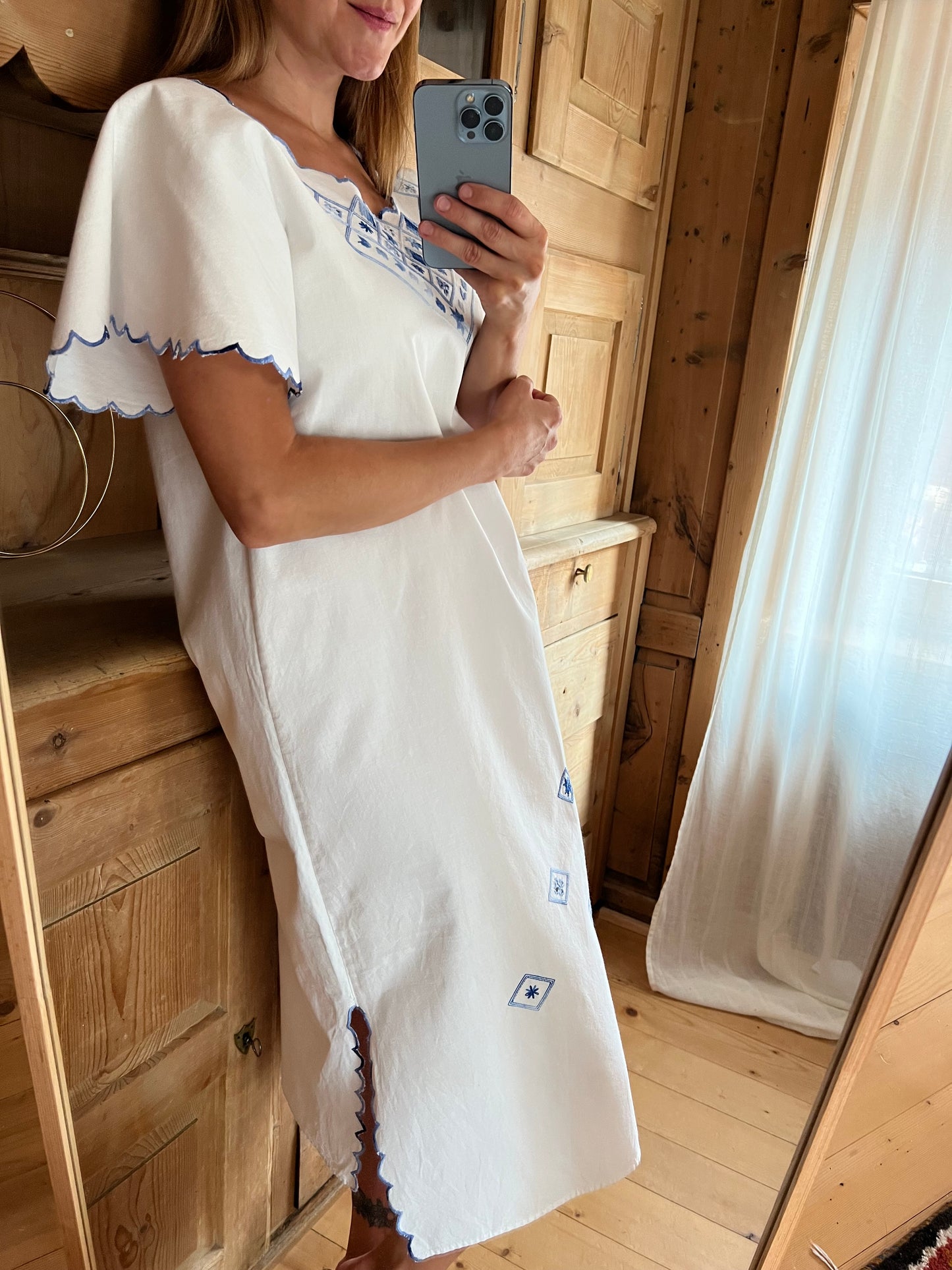 Embroidered Cotton Dress