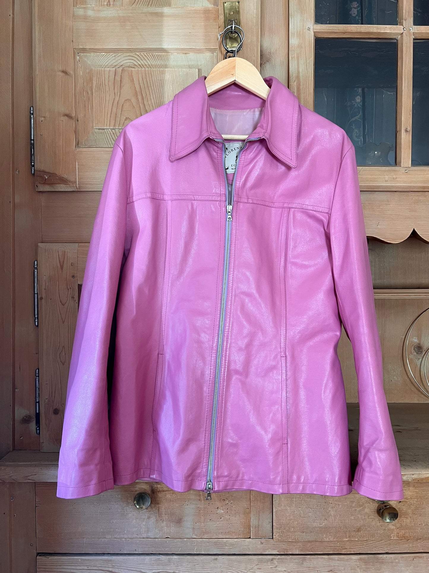 Pink Leather Jacket