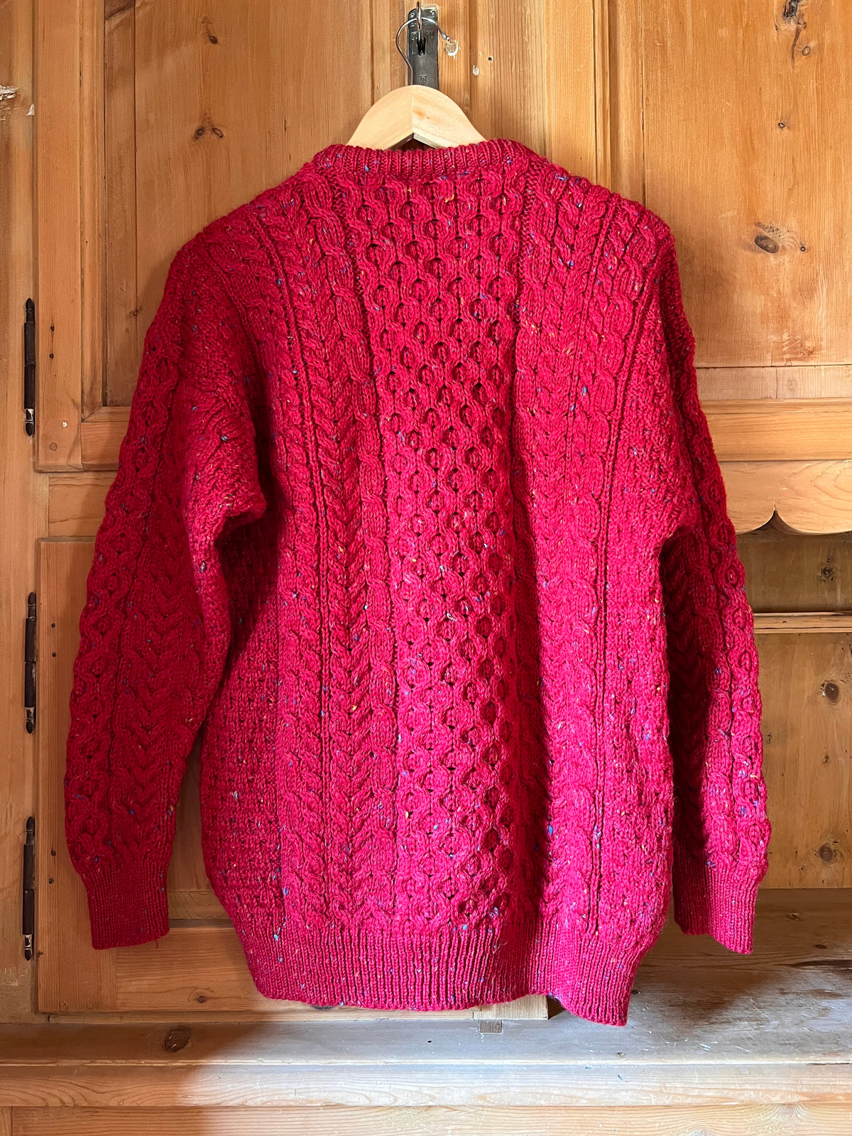 Beautiful Carraig Donn Aran Wool Jumper