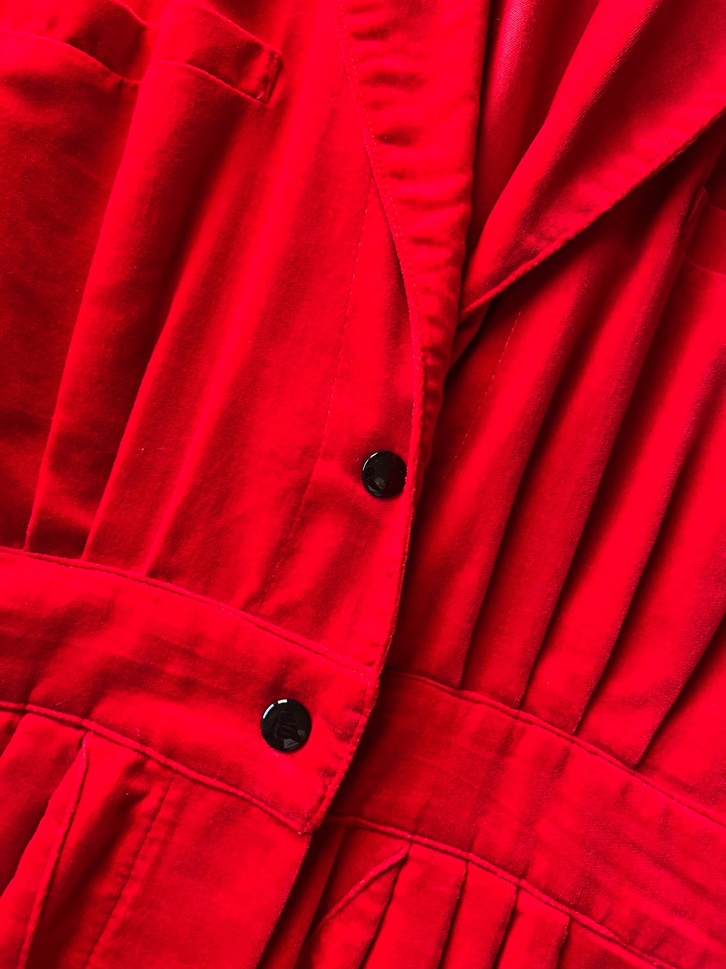 Vtg Krizia Poi Velvet Dress