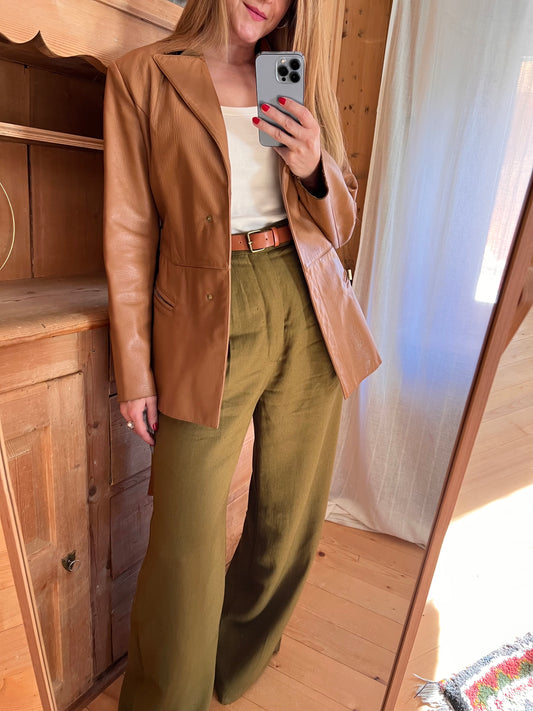 Camel Leather Jacket