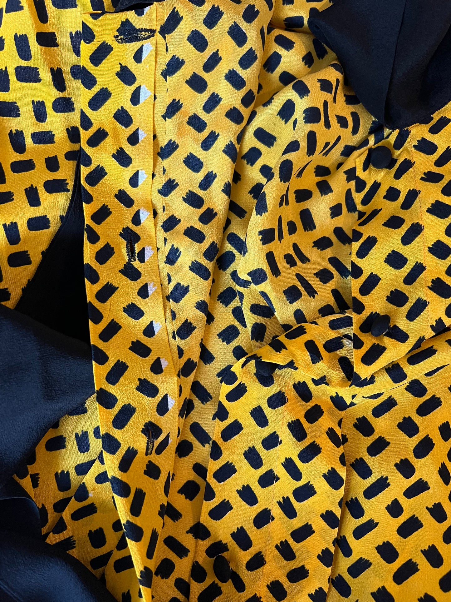 Vintage Silk Yellow Shirt