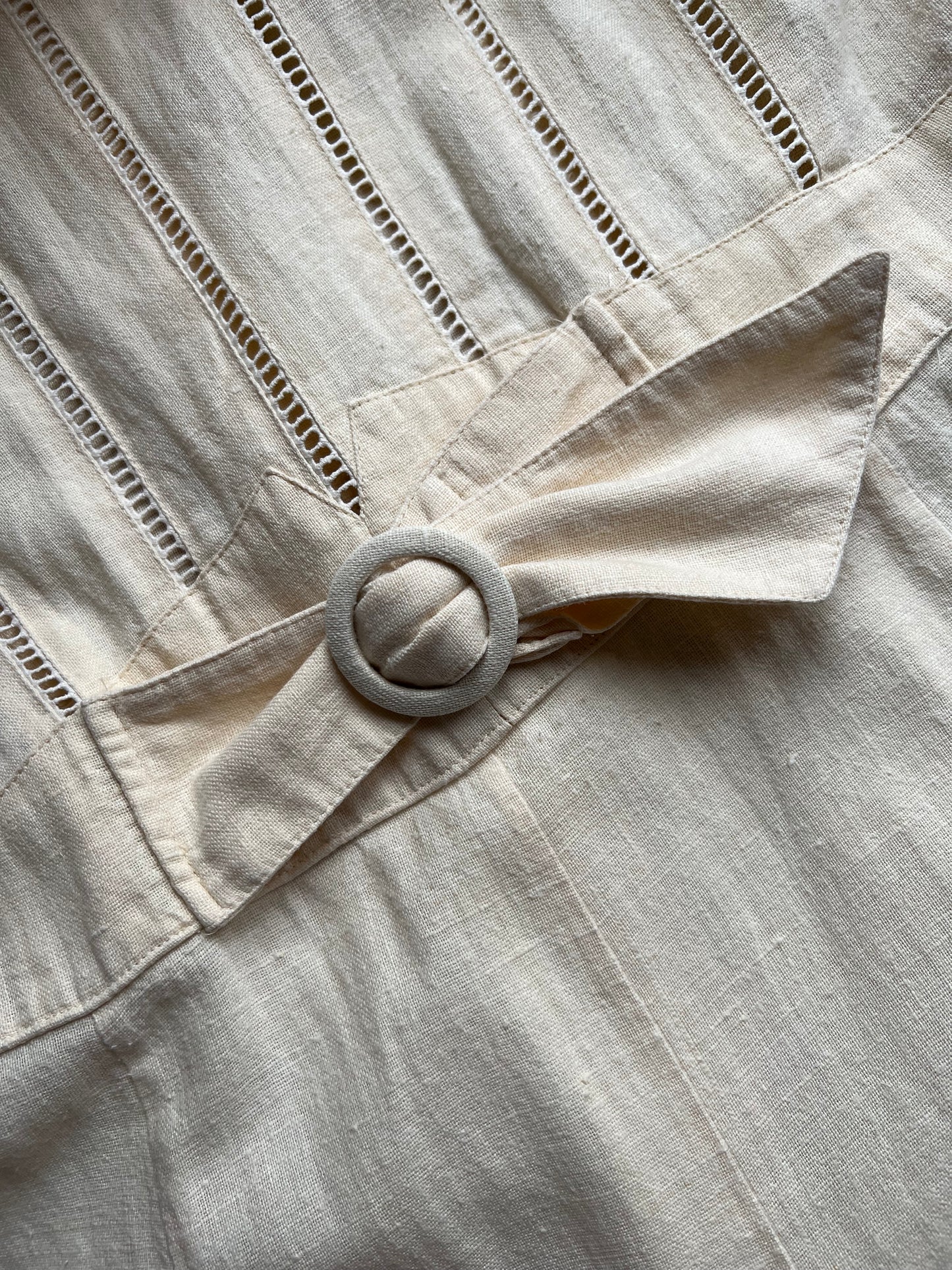 Vtg Linen Dress