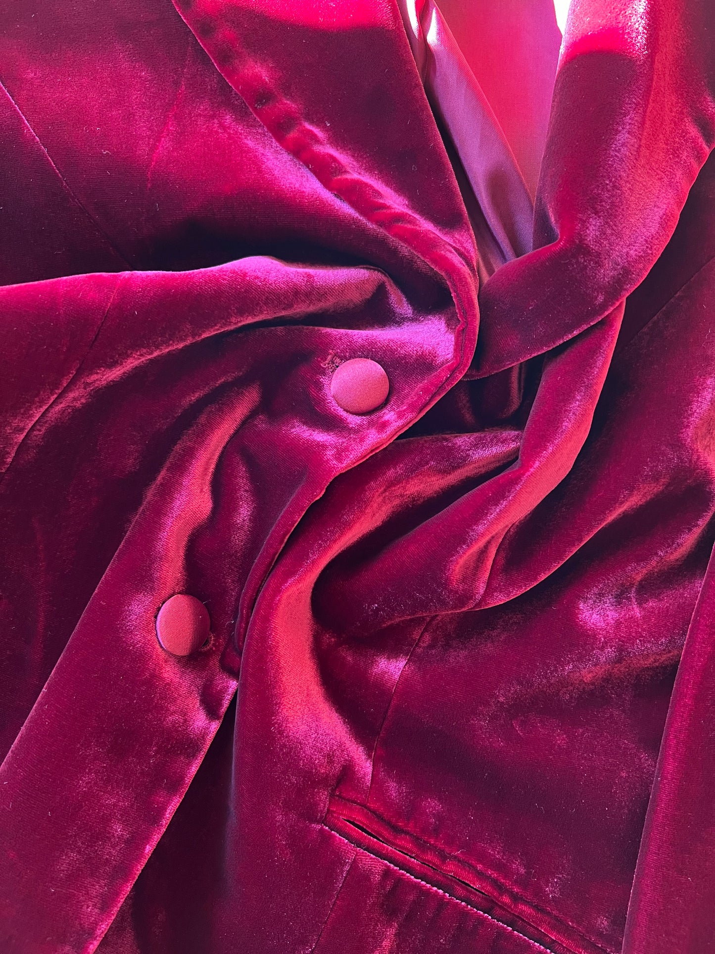 Burgundy Velvet Blazer