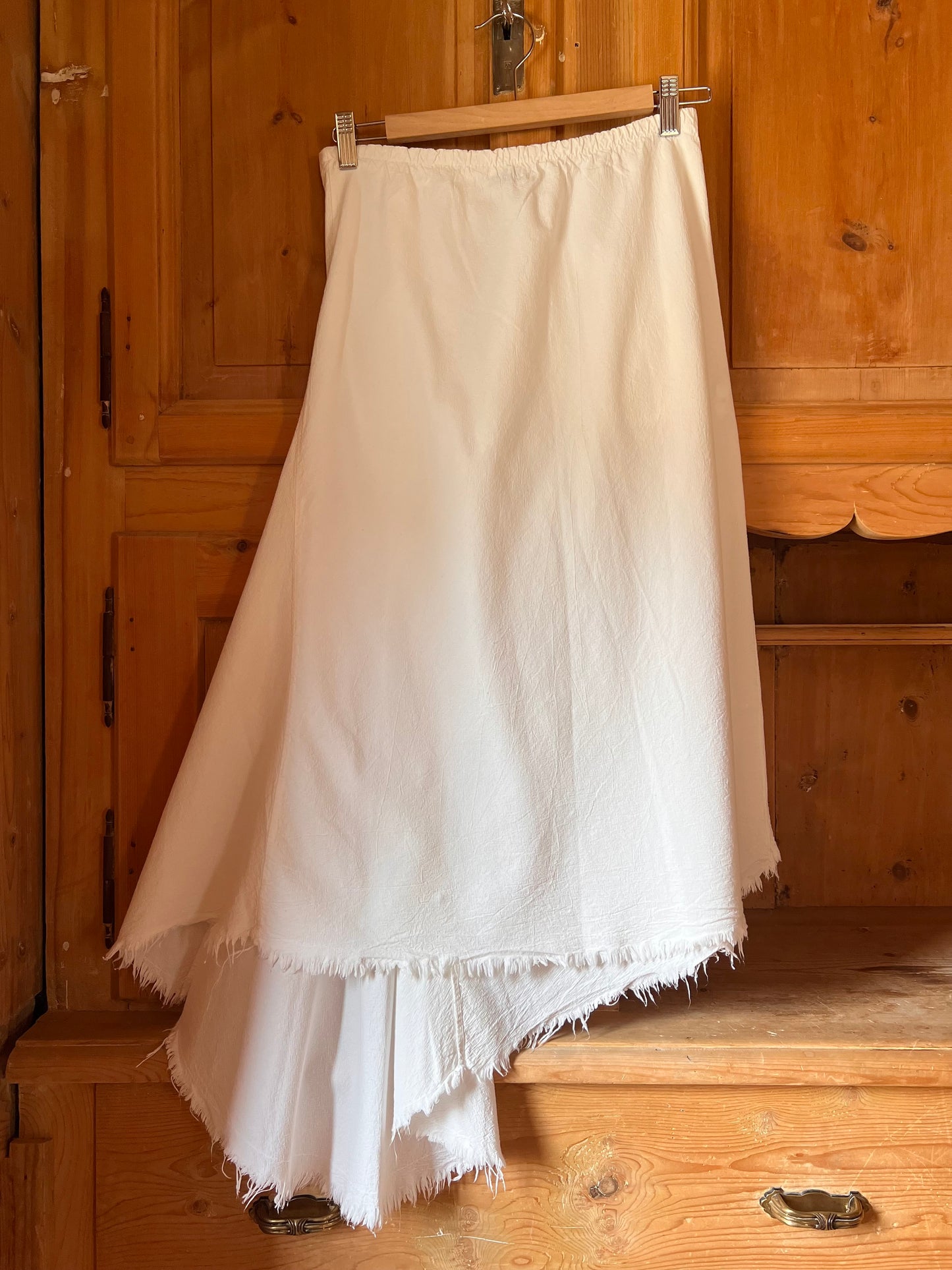 Cotton Midi Skirt