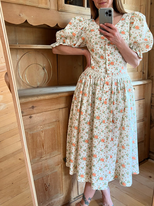 Floral Puff Sleeve Dress