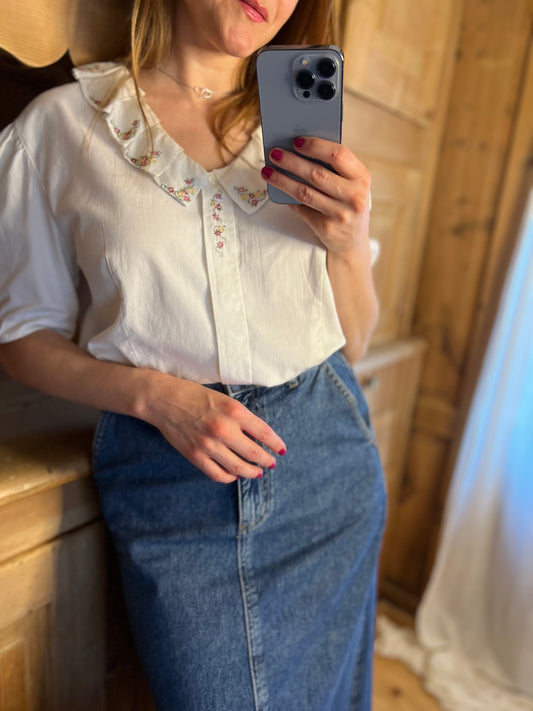 Embroidered Cotton Shirt