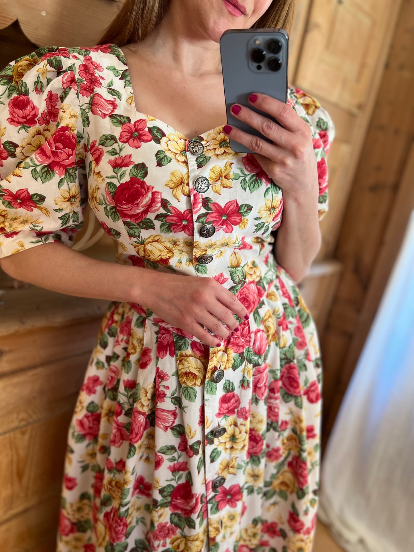 Floral Puff Sleeve Dress