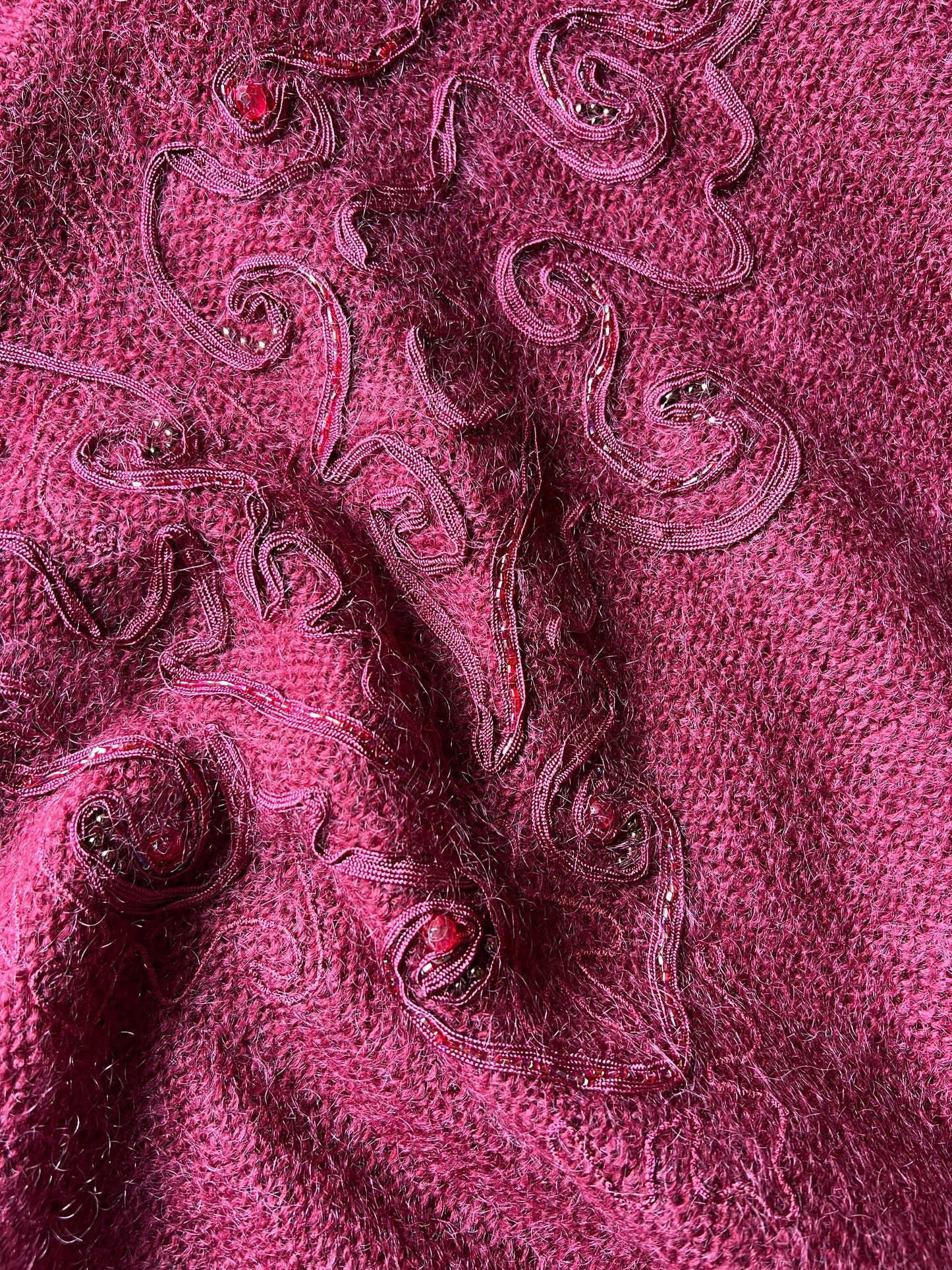 Burgundy Mohair Jumper