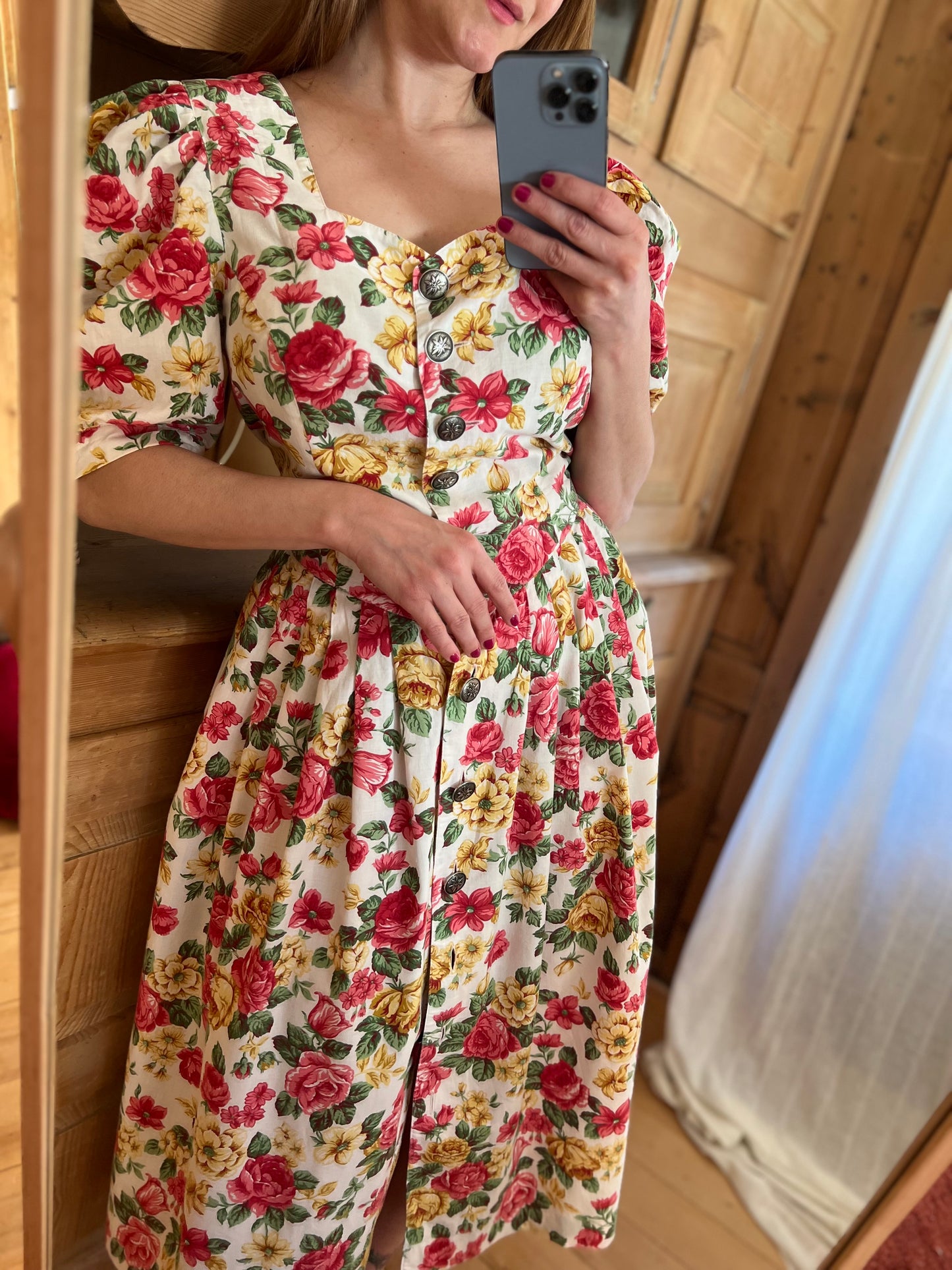 Floral Puff Sleeve Dress