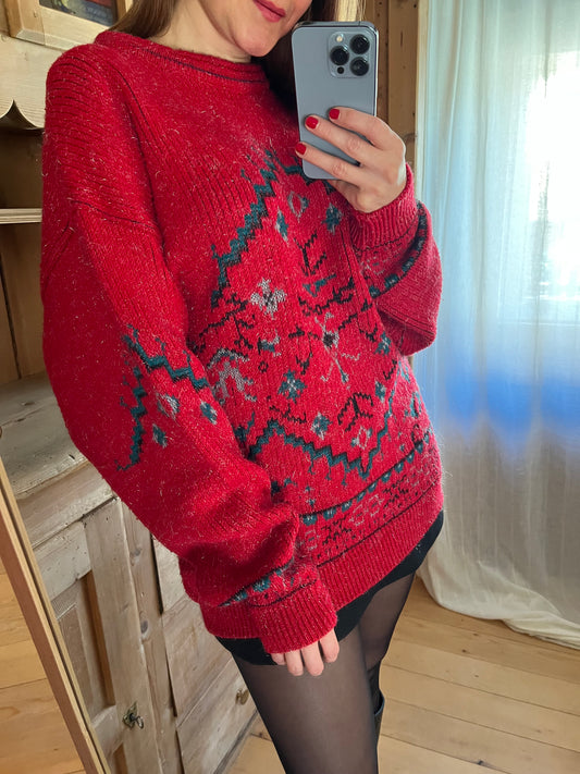 Red Vtg Jumper