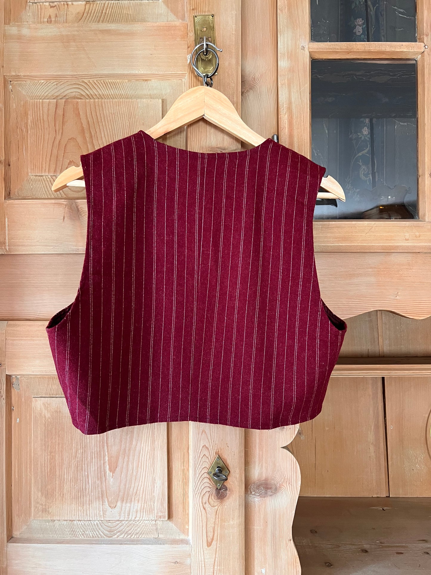 Vtg Two Piece Burgundy Set