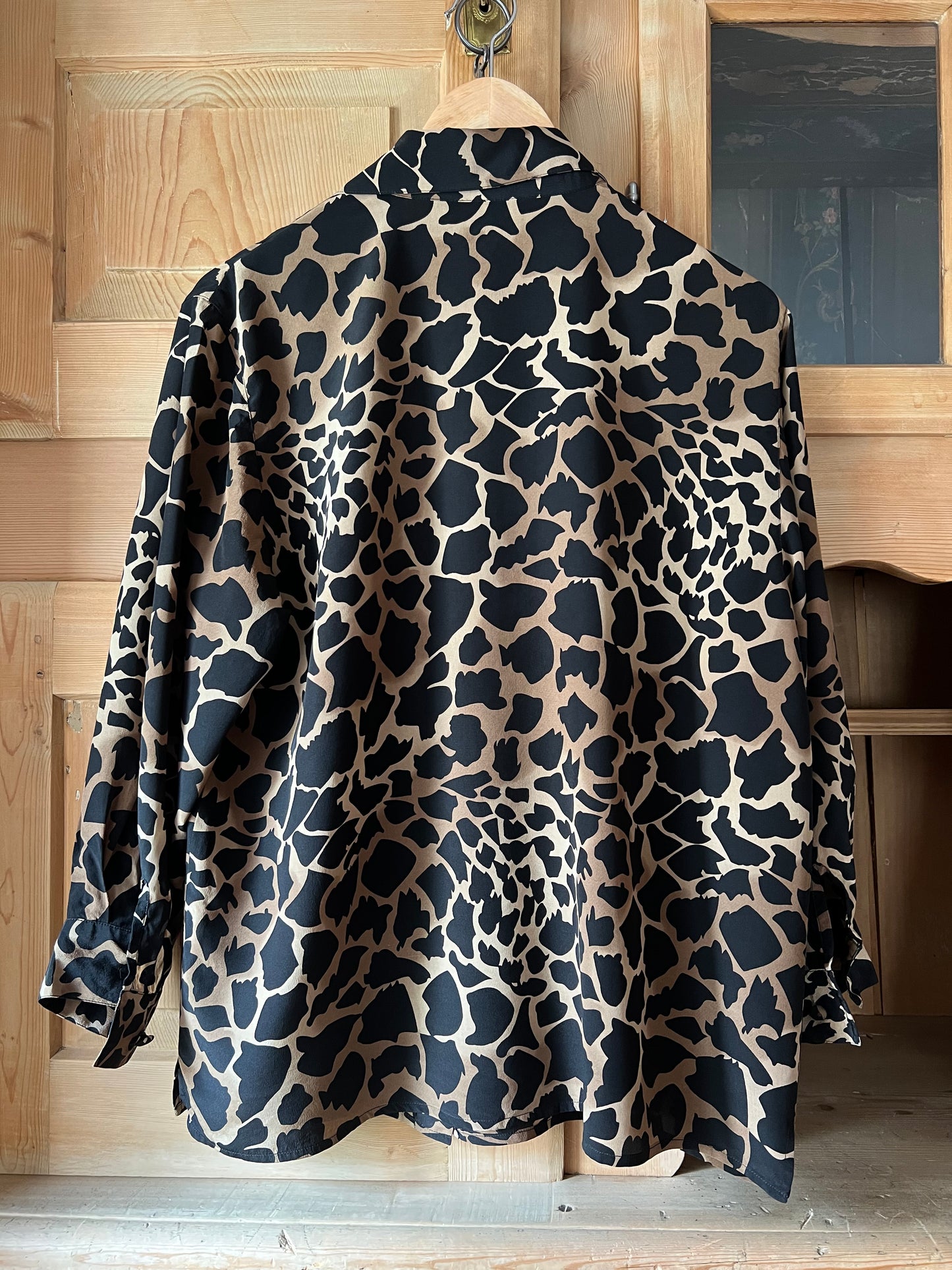 Silk Leopard Print Shirt