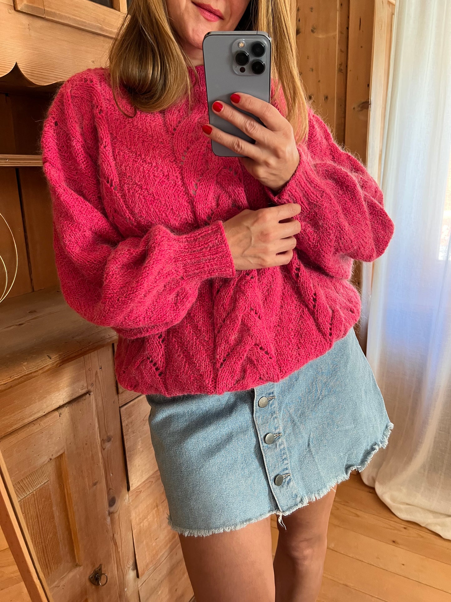 Vtg Pink Jumper