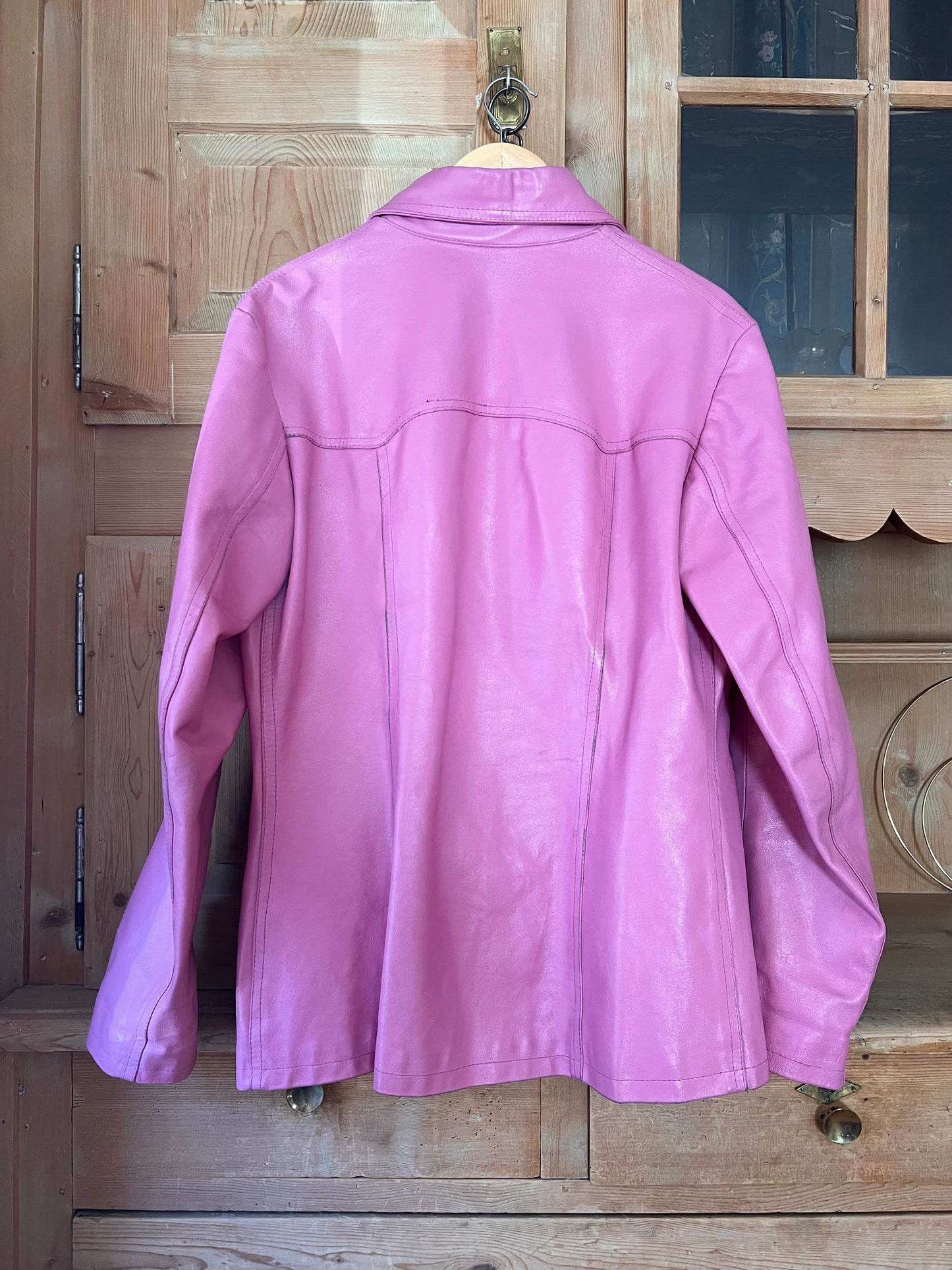 Pink Leather Jacket
