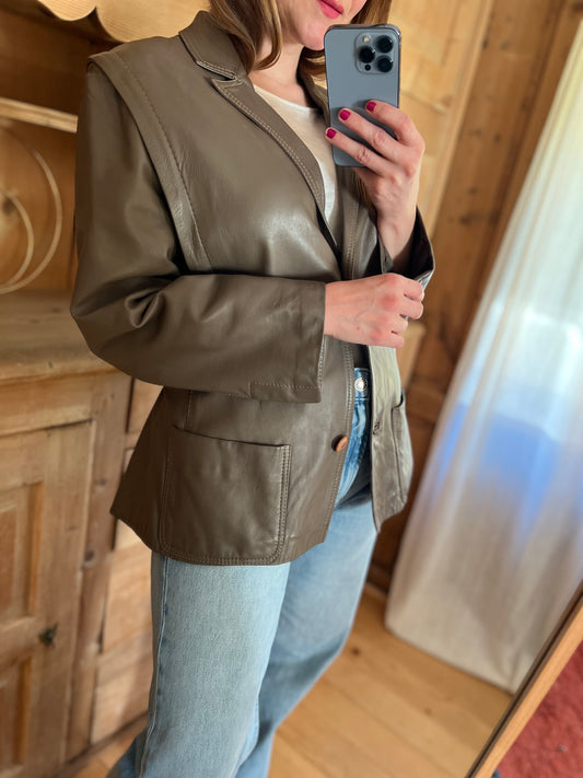 Vtg Leather Jacket