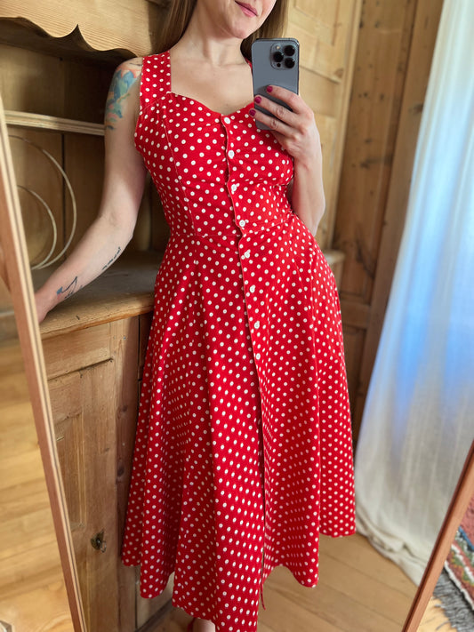 Red Polka Dot Dress