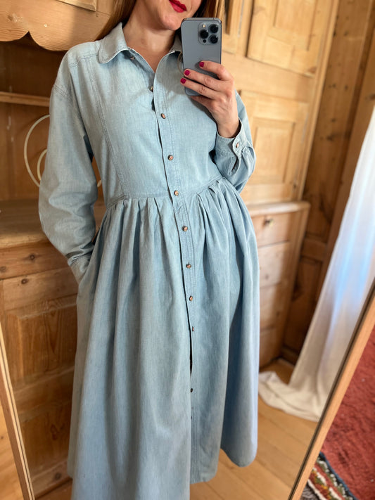 Vtg Denim Dress