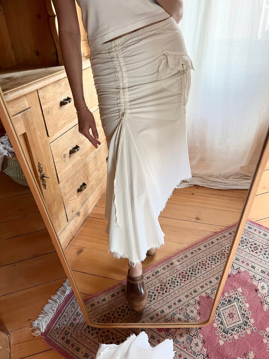 Cotton Midi Skirt