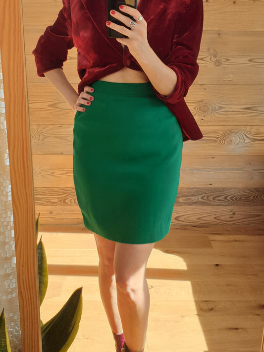 Green Mini Skirt