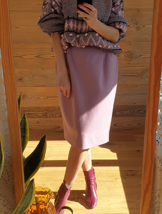 Purple Midi Skirt