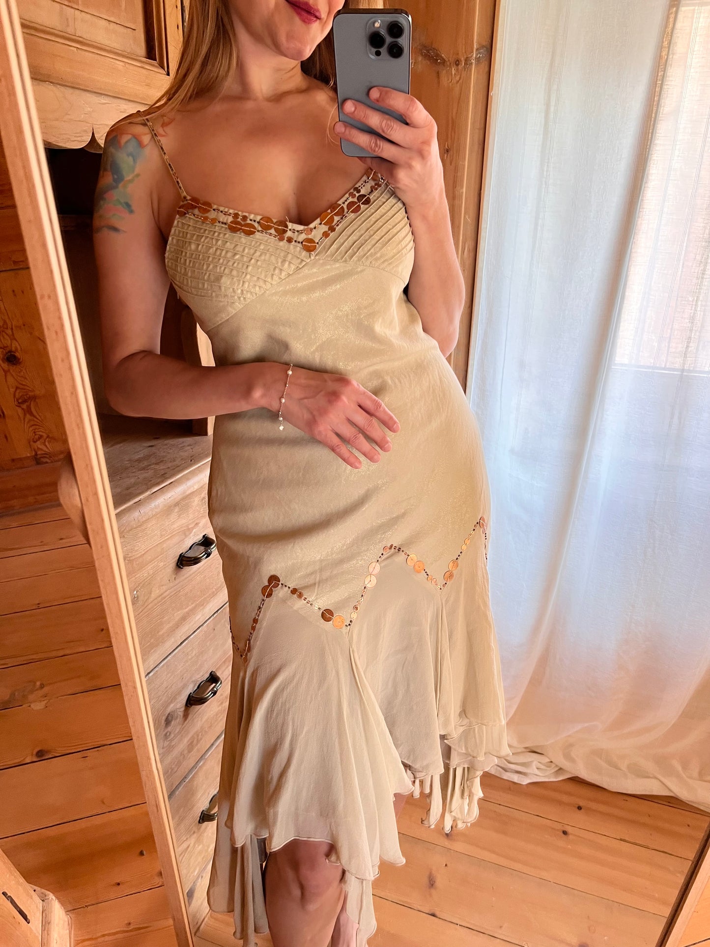 Beaded Midi Dress
